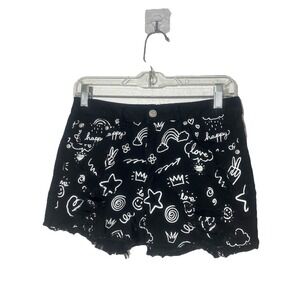 Almost Famous Womens Happy Shorts Sz 7 Cut Off Distress 98%cotton 2%spand (249)